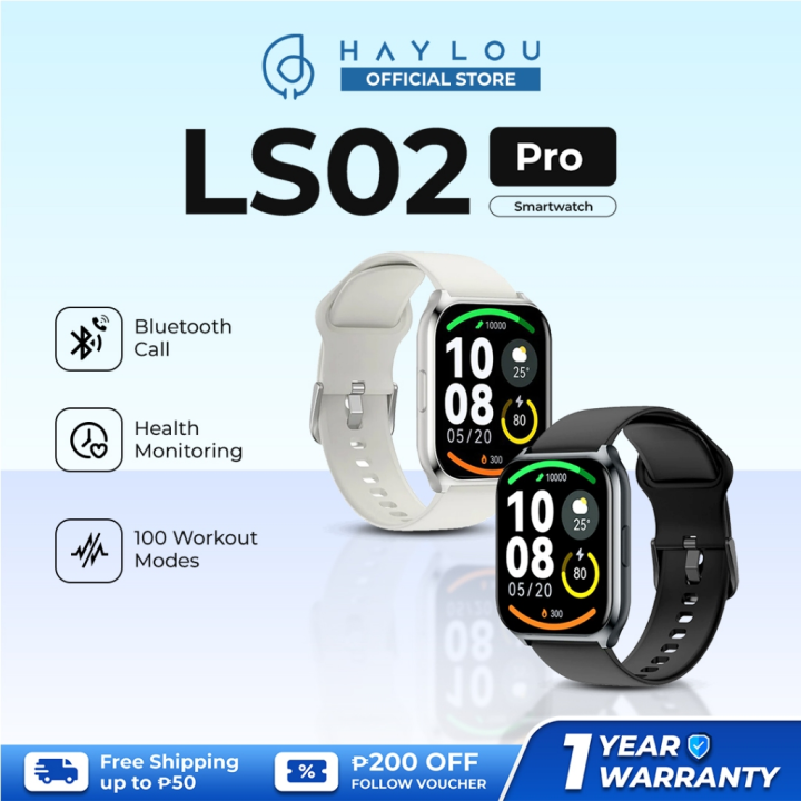 Haylou LS02 Pro Smartwatch Fitness Tracker SpO2 Blood Oxygen Health