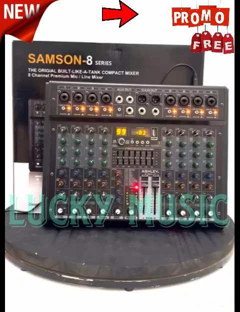 Mixer Ashley Samson Original Channel Bluetooth Soundcard Lazada