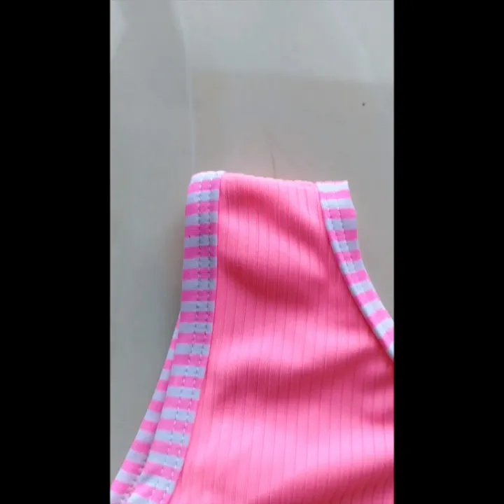 Bikini bé gái đi biển Đồ bơi trẻ em áo tắm một mảnh chéo vai Lazada vn