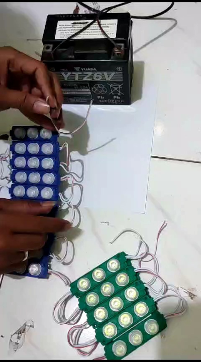 Isi 10 Pcs MODUL LED KOLONG TRUK 3 MATA BESAR 24 Volt 24 V Untuk BUS