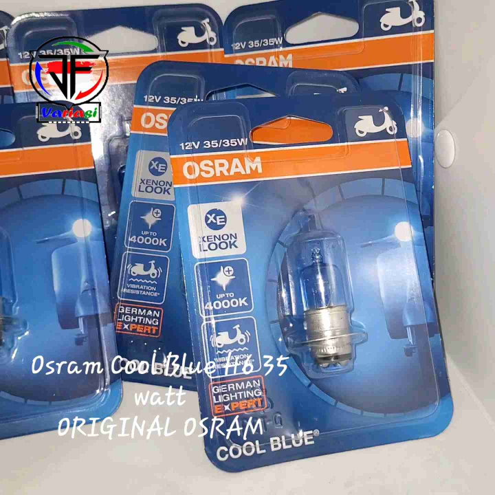 Lampu Depan Halogen Osram Cool Blue H Kaki Volt Watt Untuk Motor