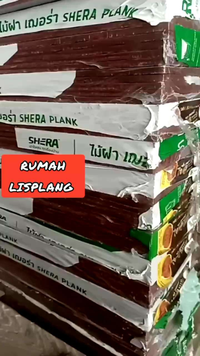 Lisplang Papan Semen Motif Serat Kayu Ukuran 2 Meter Lebar 20cm