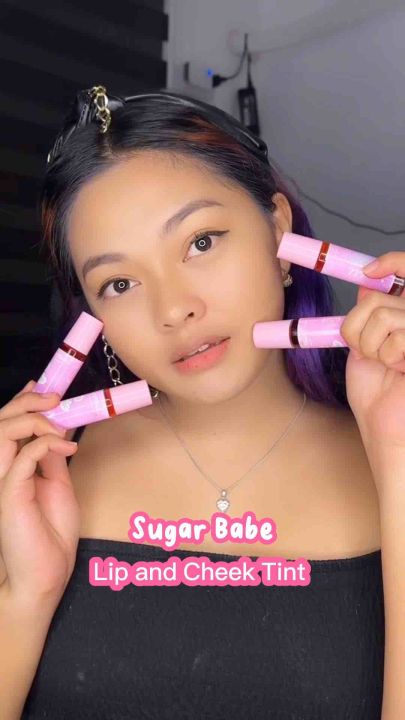 Sugar Babe Lip And Cheek Tint Waterproof And Sweatproof Long Lasting