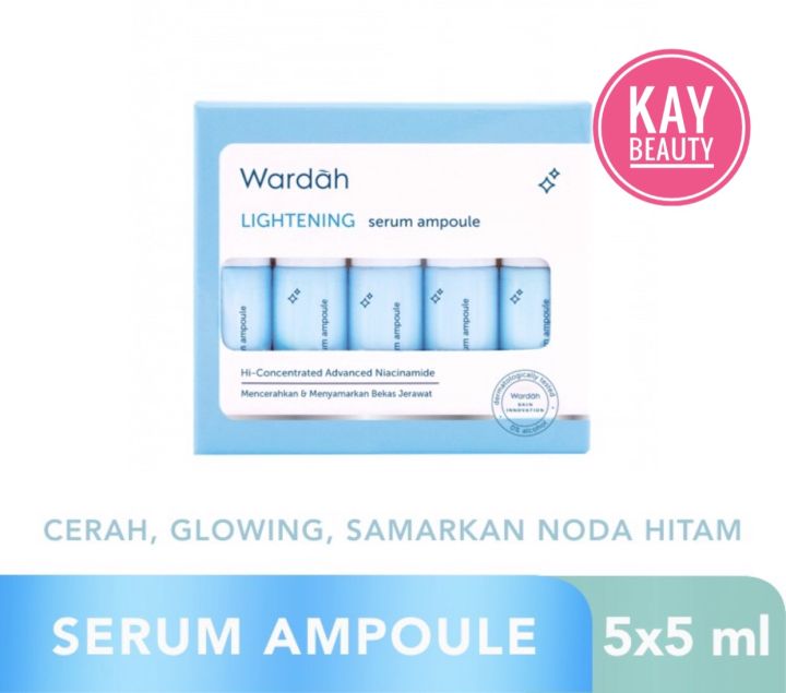 Wardah Lightening Serum Ampoule X Ml Lazada Indonesia