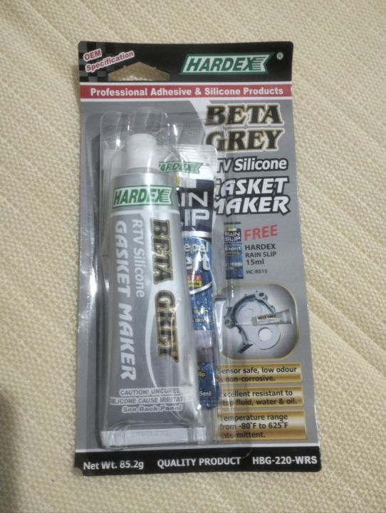 Hardex Beta Grey RTV Silicone Gasket Maker 85 2g HBG 220 WRS Lazada PH