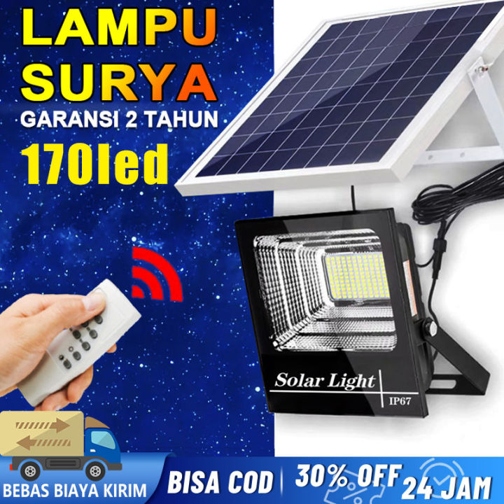 40W 60W 100W 200W 300W 500W Lampu Panel Surya Lampu Taman Lampu Dinding