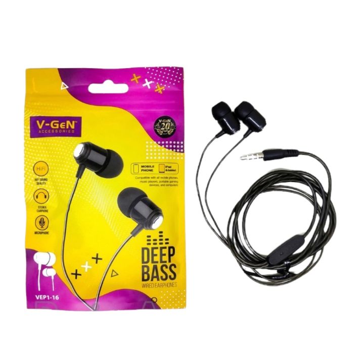 Handfree Mega Bass Earphone Extra Bass V Gen Vep Lazada Indonesia