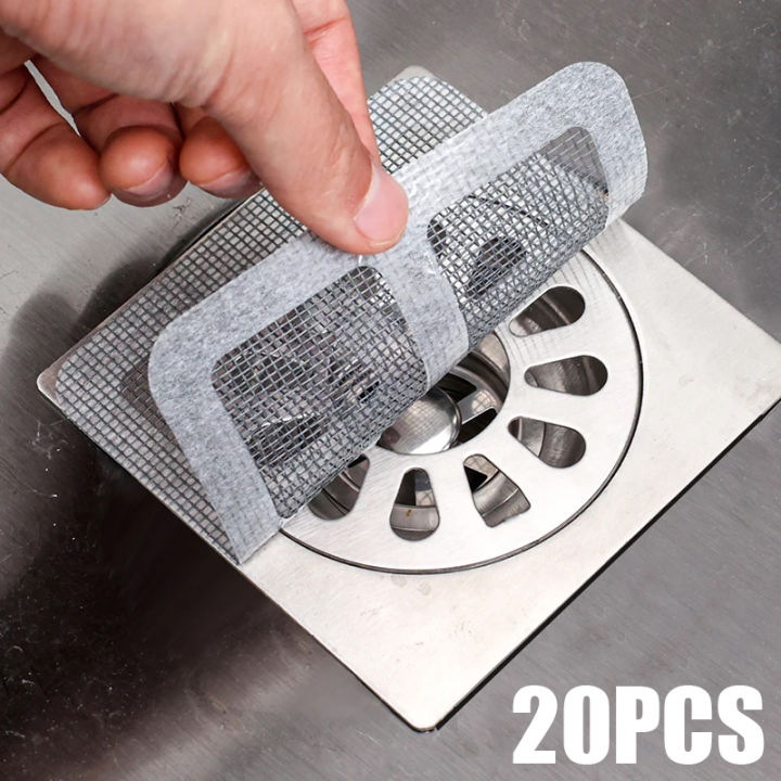 Pcs Disposable Floor Drain Sticker Bathroom Anti Blocking Kitchen