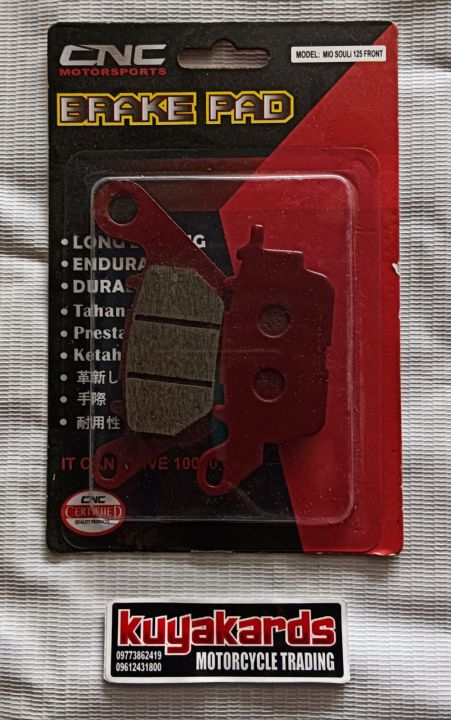 CNC BRAKE PAD FRONT AEROX NMAX SNIPER 150 SNIPER 155 YAMAHA SIGHT MIO I