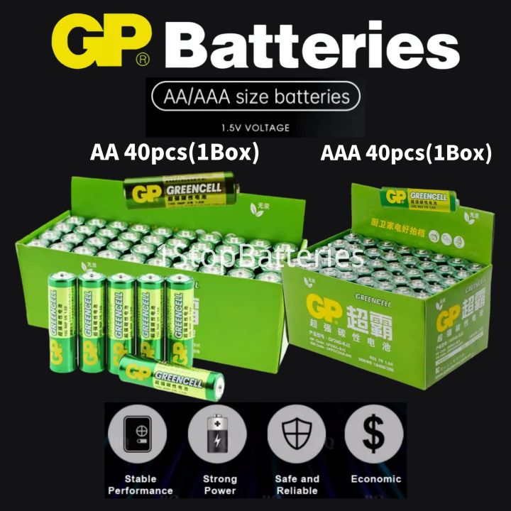 GENUINE GP GREENCELL Extra Heavy Duty AA AAA 1 5V Carbon Zinc