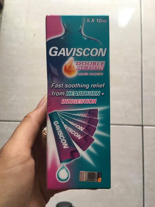 Gaviscon Double Action Liquid Sachet 5 X 10 Ml Lazada Indonesia