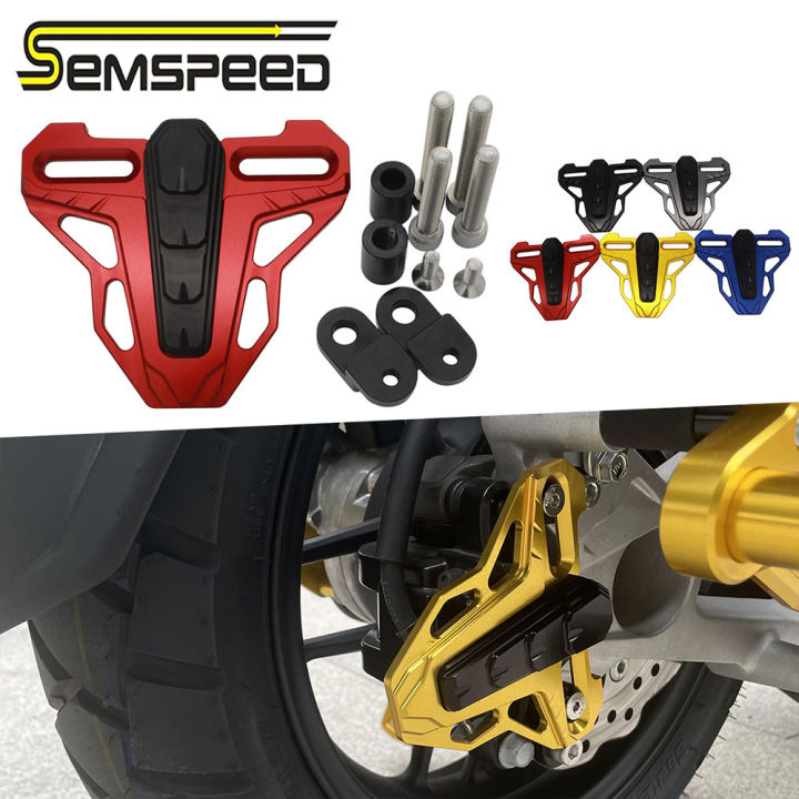 Semspeed Motorcycle Rear Brake Pump Cover Caliper Protector For Honda