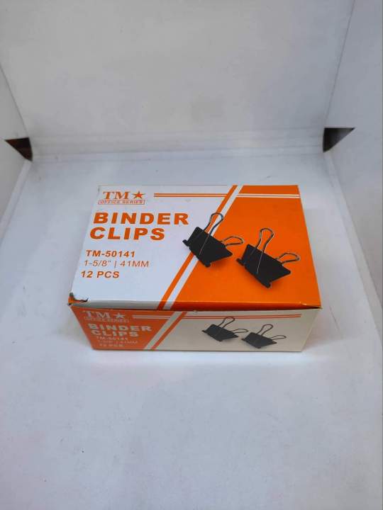 TM Binder Clip Black Color By Box 12 Pcs Lazada PH