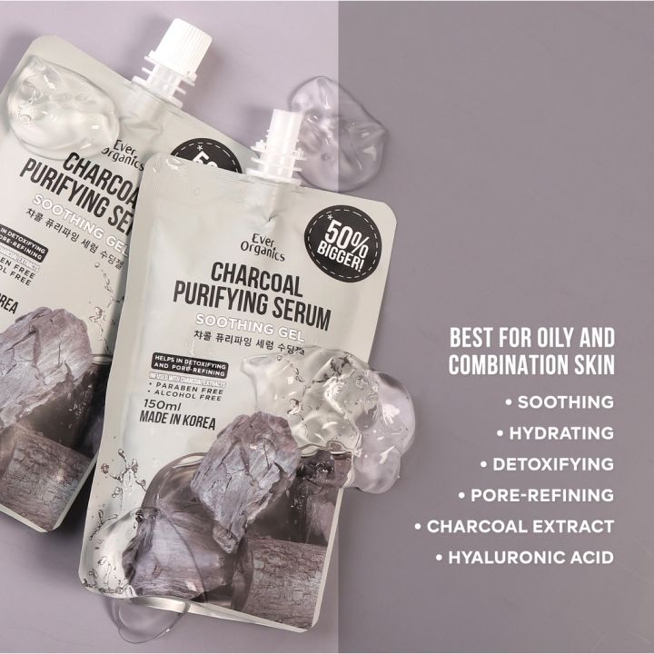 Ever Organics Charcoal Purifying Serum Soothing Gel Lazada Ph