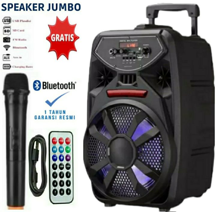 JUAL RUGI Speaker Kimiso 8 8INC Gratis Mic Karoke Km 7801