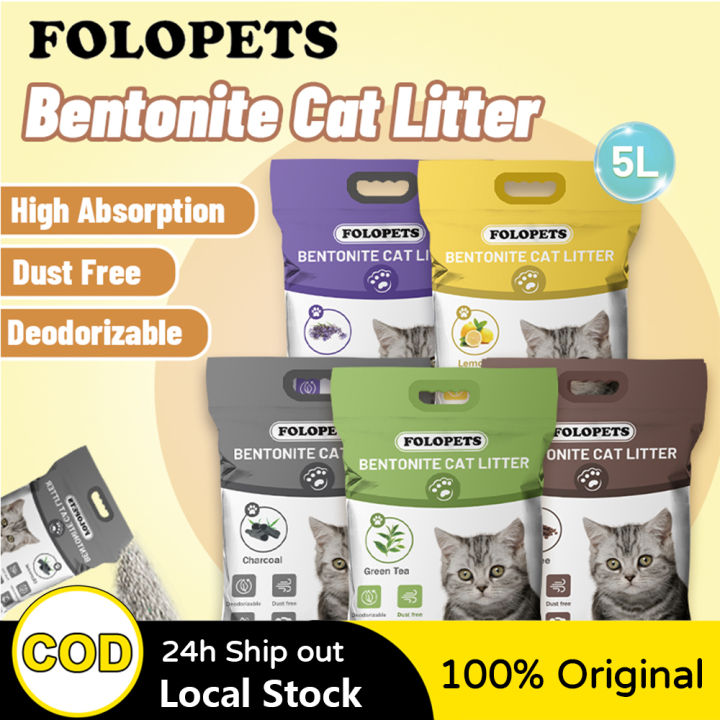 Folopets Bentonite Cat Litter Sand L Premium Cat Litter Sand