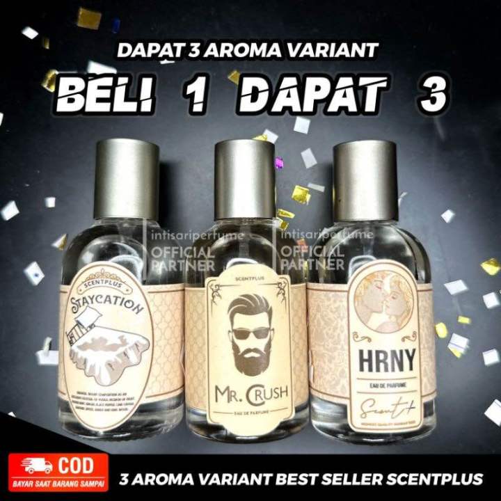 Dapat Parfume Scentplus Hrny Mr Crush Staycation Paket Murah