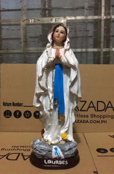 Blessed Lourdes Statue Made Of Fiberglass Resin Inches Lazada Ph