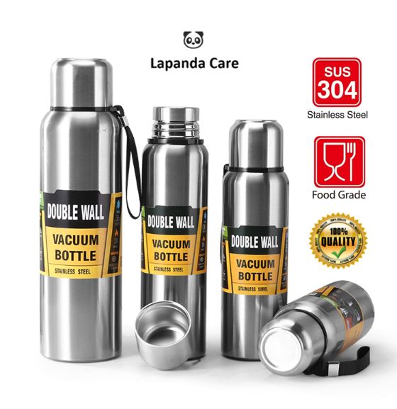 Thermos Vacuum Flasks 304 Stainless Steel Termos Air Panas Botol Tahan