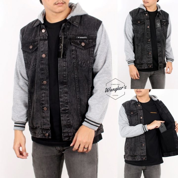 Jaket Levis Wanker Denim Boy Sandwash Lengan Flece Lazada Indonesia