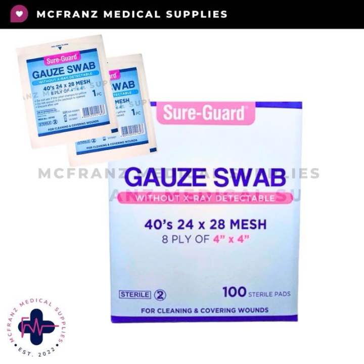 Sterile Gauze Swab Sureguard Sold Per Box 100pcs Lazada PH