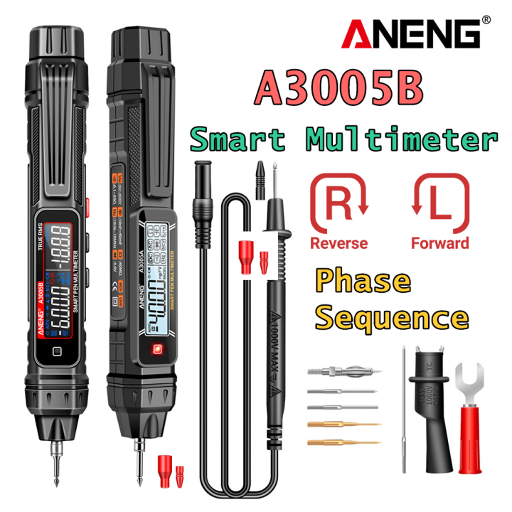 ANENG A3005B 6000 Count Multimeter Meter Pen Phase Sequence Detector AC