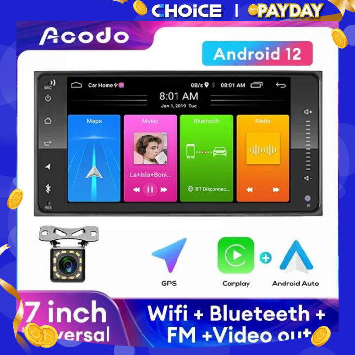 Acodo Din Android Universal Inch Car Radio For Toyota Gps