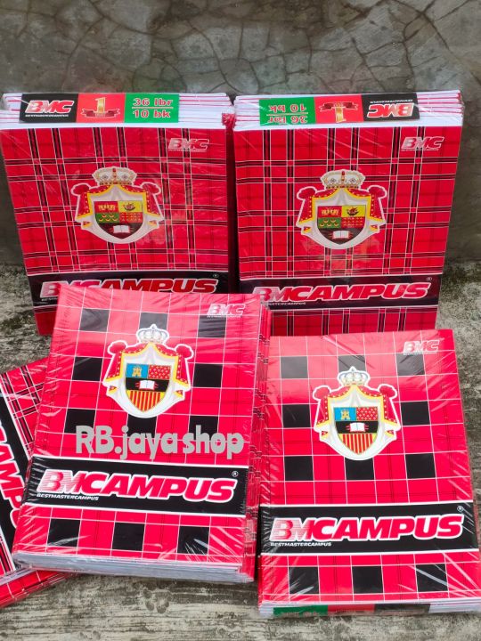 PROMO 1 PACK Isi 10 PCS BUKU TILIS BERGARIS BMCAMPUS 36 LEMBAR