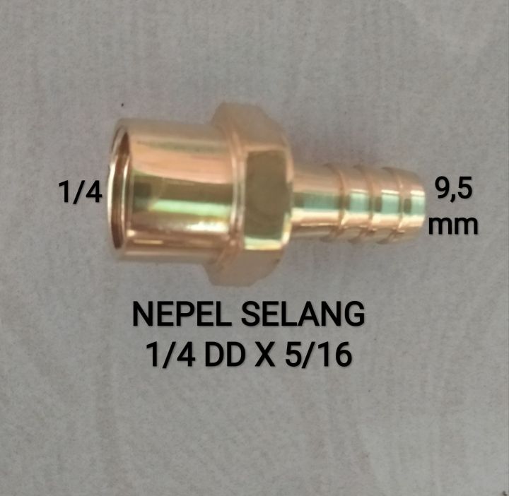 Kuningan Nepel Selang Drat Dalam 1 4 X 5 16 Lazada Indonesia