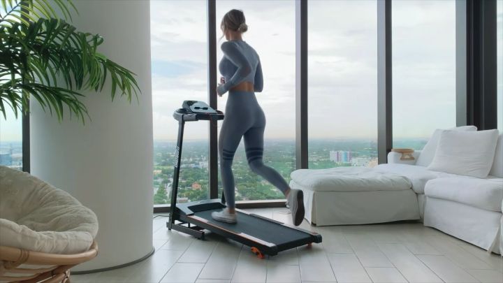 OneTwoFit Foldable 2 5HP Treadmill 12km H Running Walking Machine