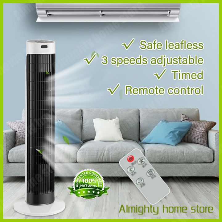 Bladeless Electric Fan Inverter With Remote Control Tower Fan Household