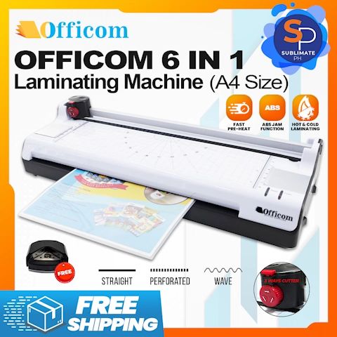 Officom 6 In 1 ID Laminator Machine Package Set Heavy Duty Laminating