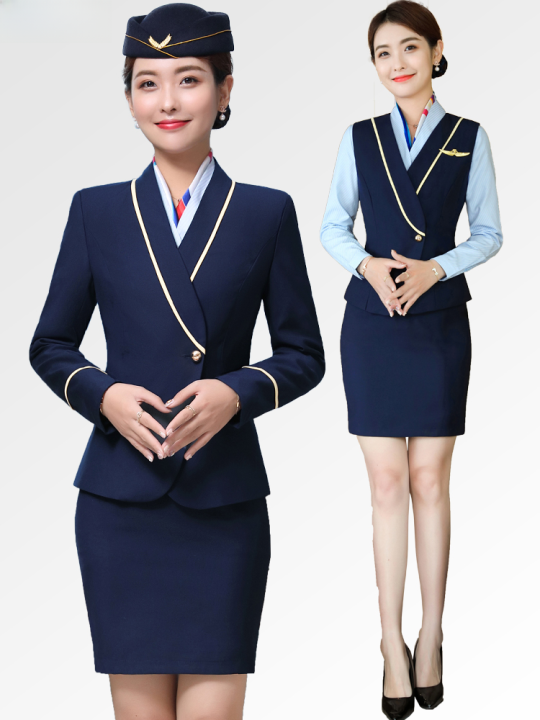 Business Suit Female Elegant China Southern Airlines Stewardess Uniform