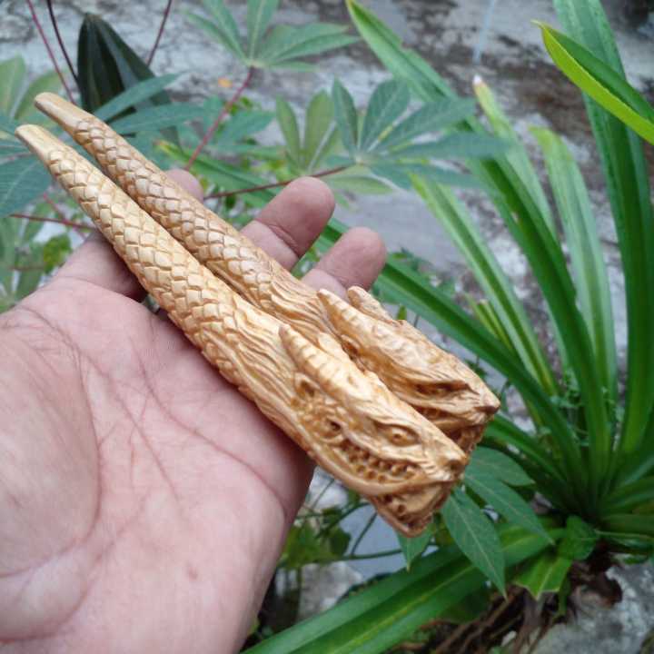 Once Pipa Rokok Kayu Kemuning Ukir Naga Lazada Indonesia