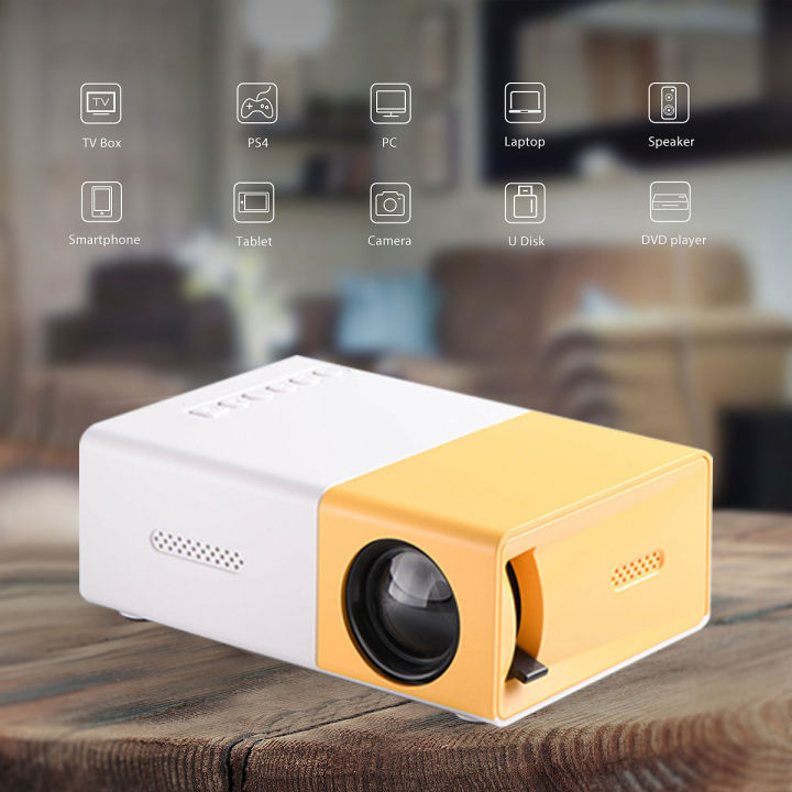 Proyektor Mini YG 300 LED 320x240 Pixel Portable Mini 1080HD Projector