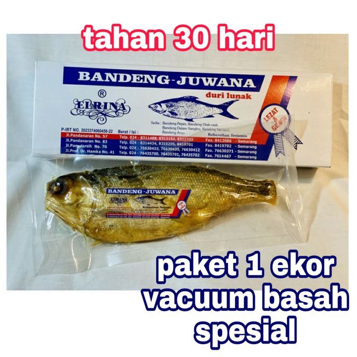 Bandeng Presto Duri Lunak Juwana Elrina Semarang Vacuum Basah Spesial