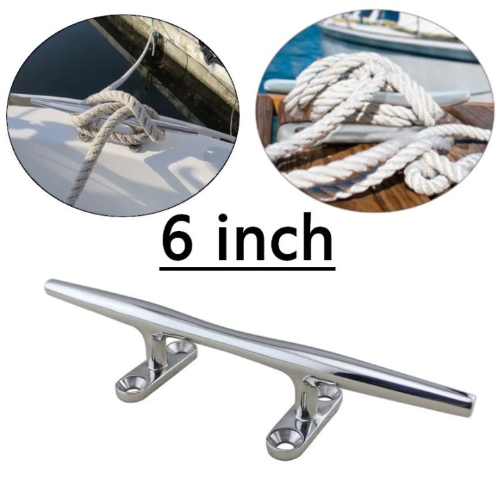 New Pcs Heavy Duty Boat Hollow Base Cleat High Quality Stainless