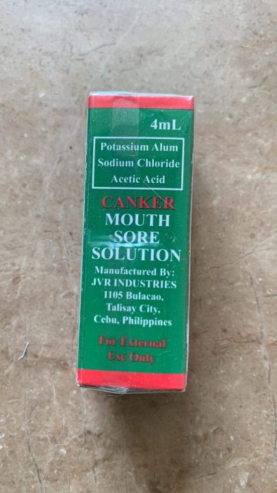 Canker Mouth Sore Solution Orig From Cebu Lazada Ph