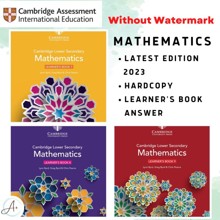 Hardcopy Latest Cambridge Lower Secondary Mathematics Learners