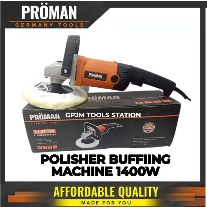 BUFFING MACHINE 1400W PROMAN GERMANY Lazada PH