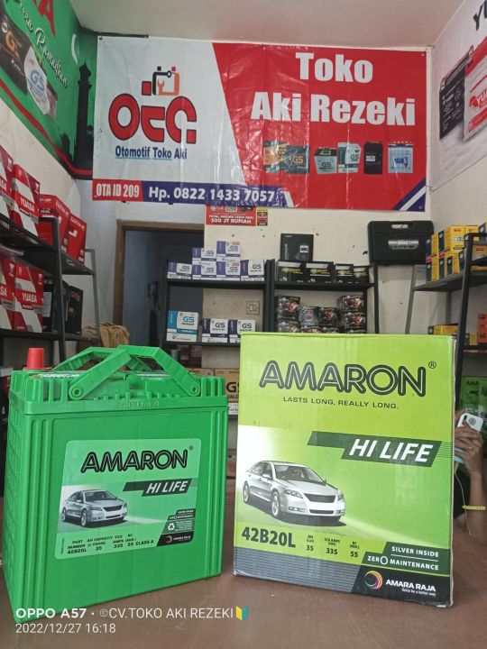 Aki Mobil Kering Amaron Hi Life Ns Zl B L Lazada Indonesia