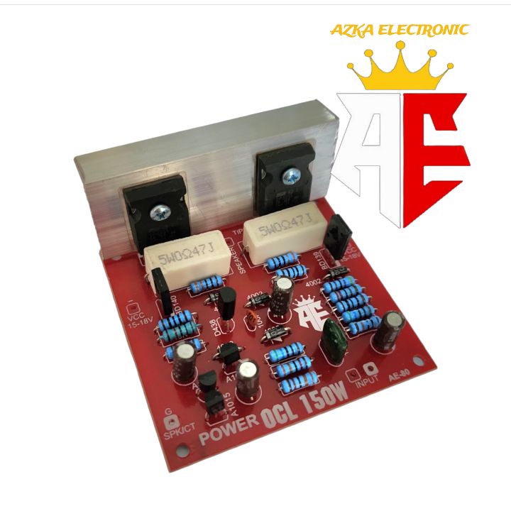 Kit Power Amplifier OCL 150 Watt Mono Plus Transistor AE 80 Lazada