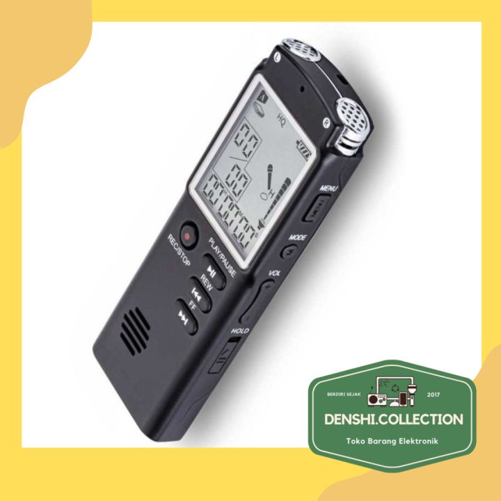 Taffware Perekam Suara Digital Voice Recorder Gb T Black