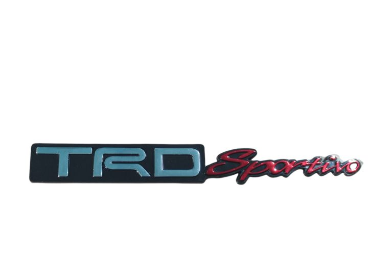 Emblem Logo Toyota TRD Sportivo Pintu Bagasi Belakang Variasi Tulisan