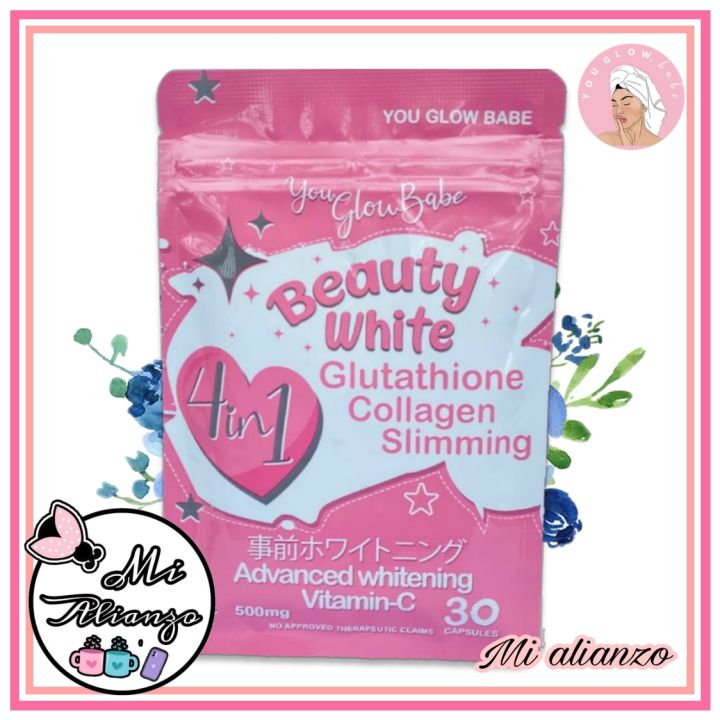 Beauty White Glutathione 30 Capsules You Glow Babe Lazada PH