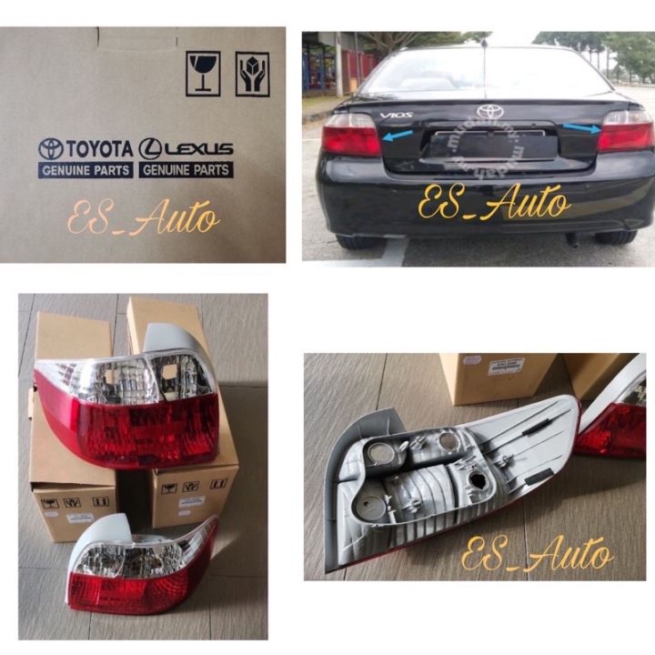 Original Toyota Ncp Vios Tail Lamp Lampu Belakang Unit Tail