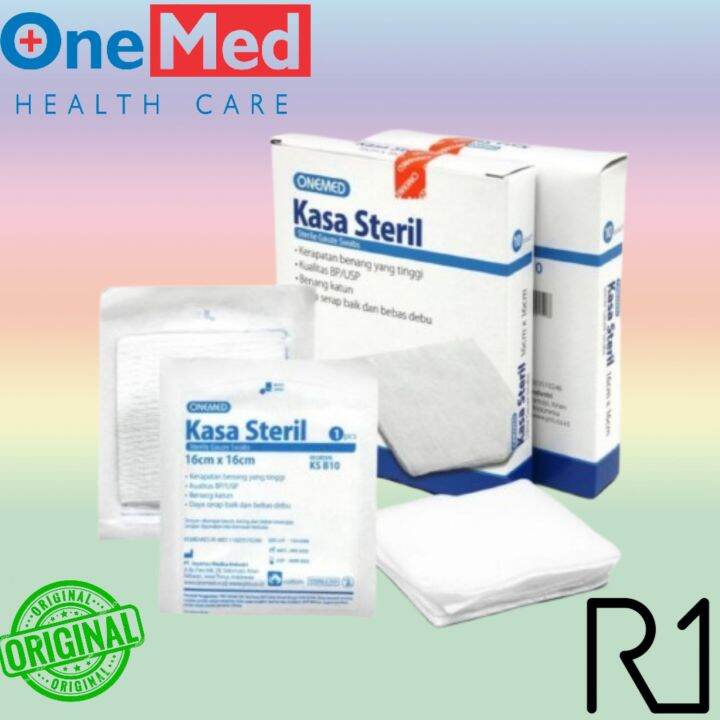 Kasa Steril Onemed 16x16 Kassa Hidrofil One Med 16 X 16cm Perbox