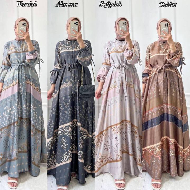 GAMIS NEW KEJORA GAMIS Premium SILK DRESS DEWASA MOTIF TERBARU