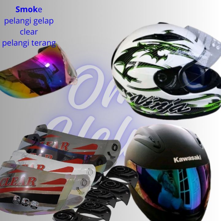 Kaca Helm Visor BMC Star MDS Sparta CLEAR Warna Pelangi Siang Malam