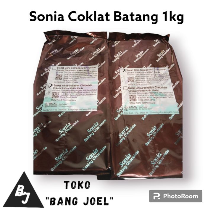 Sonia Coklat Putih Batang 1KG White Chocolate Cokelat Compound